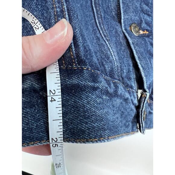 Vintage Disney Store Mickey Mouse Y2K 2000 Jean Jacket Mens Small Oversized - Picture 12 of 12